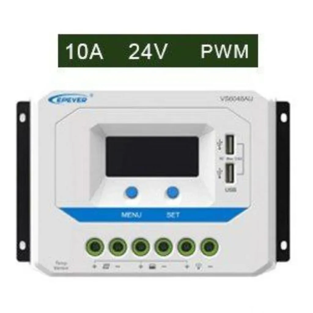 شارژ کنترلر خورشیدی 10 آمپر PWM برند Epever مدل VS1024AU