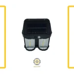 چراغ دیواری خورشیدی ادیسونی دو لامپ